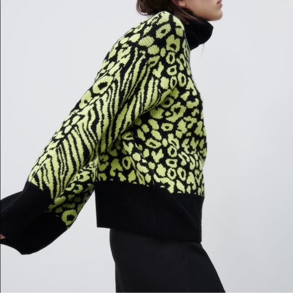 ZARA Printed Knit Sweater - Picture 6 of 8